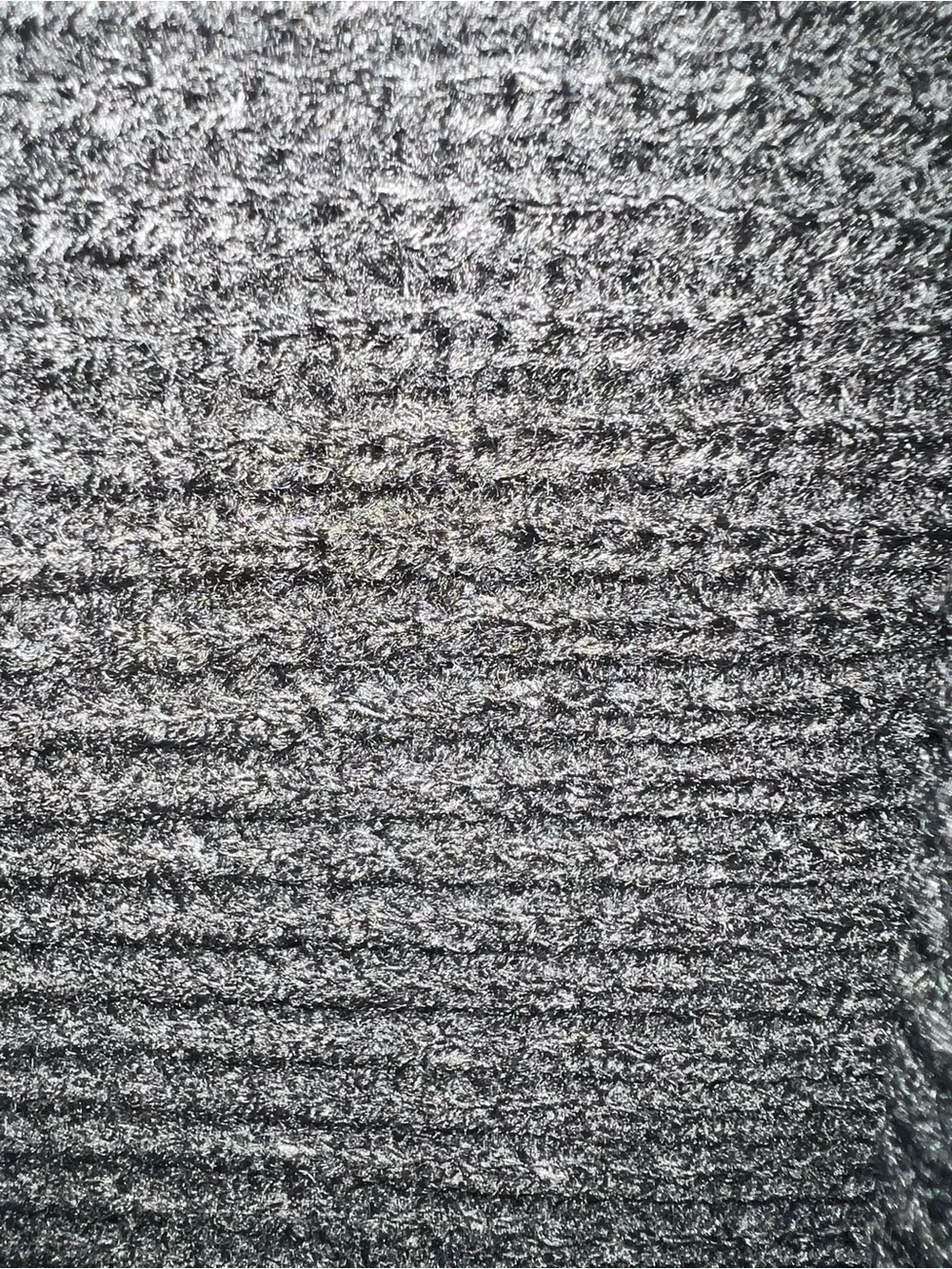 AllSaints Angled Stitch Scarf Black Oversized Knit Minimalist Luxury NWT Unisex